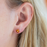 Warm Ember Studs