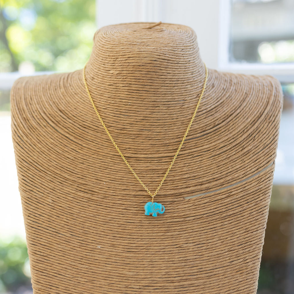 Lucky Turquoise Elephant Erin McDermott Jewelry