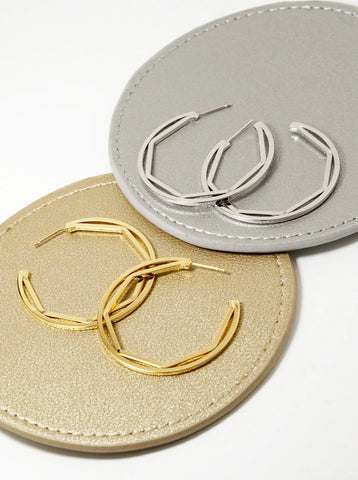 Geometric Hoop Earrings