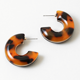 Caramel and Mocha Resin Hoops