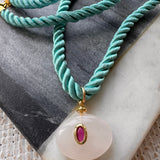 Verde Rose Silk Cord Necklace