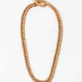 Vintage Inspired Gold Toggle Necklace