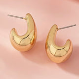 Gold Puffy Teardrops