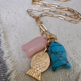 Three Lucky Fish Necklace