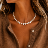 Mother of Pearl Heart Necklace