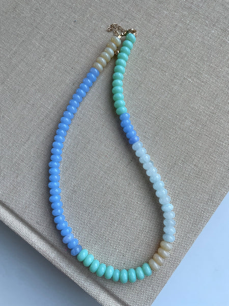 Colorful Calm Waters Gemstone Necklace