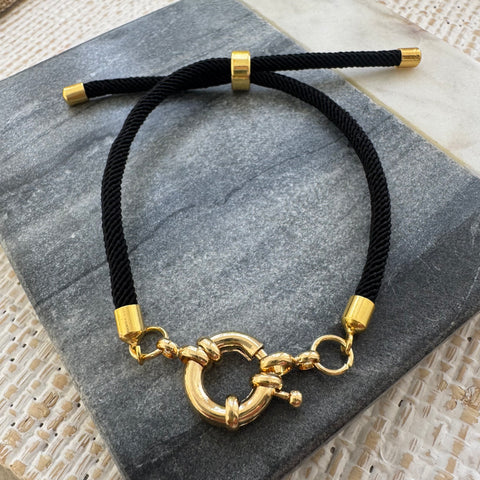 Black Toggle Bracelet