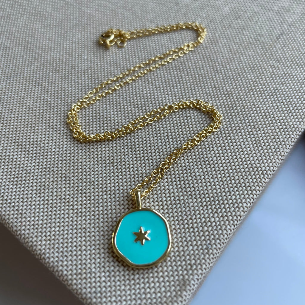 Turquoise Star Charm Necklace