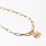 Lucky Elephant Toggle Necklace