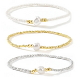 Faith Pearl Bracelet Stack