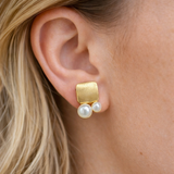 Pearl and Gold Studs