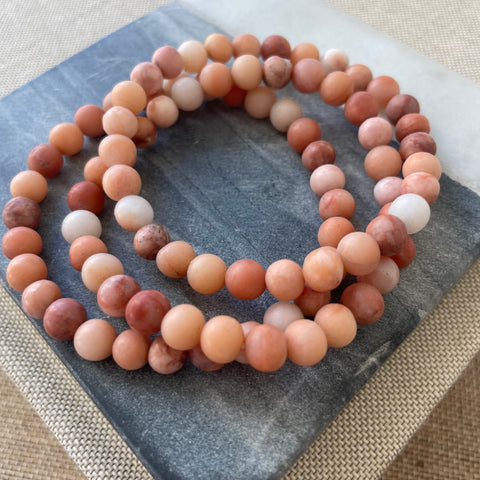 Peach Sorbet Stone Bracelets