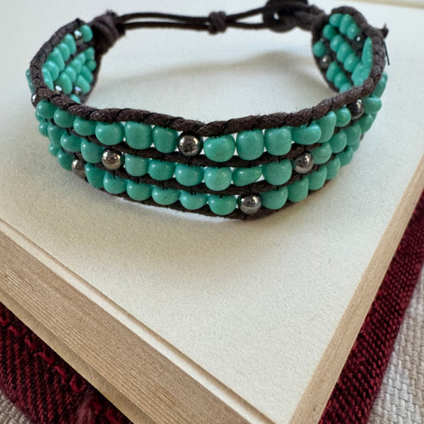 Woven Turquoise Bracelet