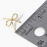 Gold Bow Studs