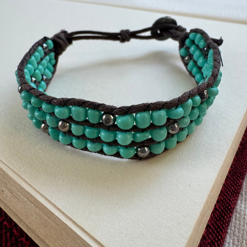 Woven Turquoise Bracelet