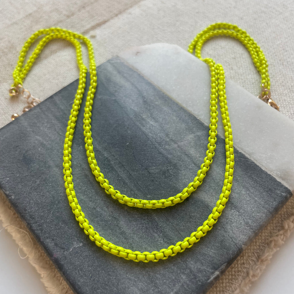 Neon Double Strand Necklace