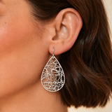 Silver Cross Country Road Trip Earrings