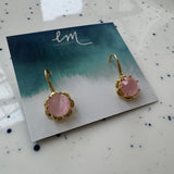 Pink Scalloped Drops