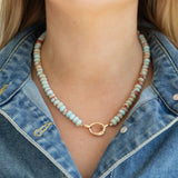 Beach Cliff Gemstone Necklace