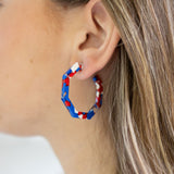 America (July 4th) Geometric Hoops