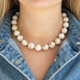 Milk and Honey Resin Necklace