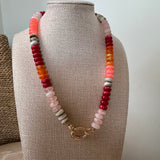 Autumn Bloom Resin Necklace