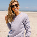 Embroidered Joie de Vivre Sweatshirt