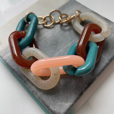 Resin Chain Bracelet