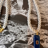 Santorini Blue Tide Silk Cord Necklace