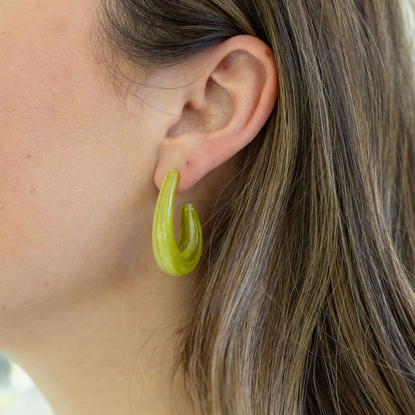 Lime Resin Hoops