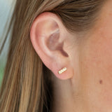 Gold Bar Studs