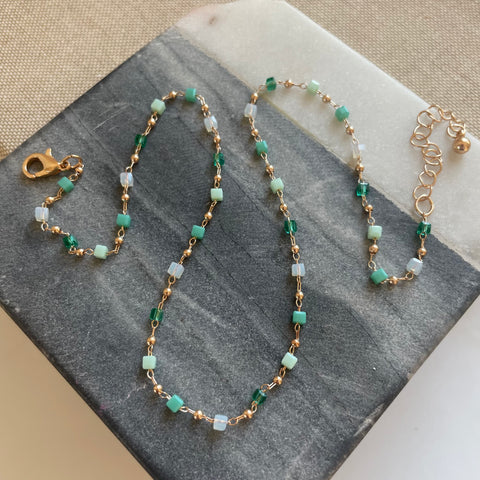 Persian Green And Mint Necklace