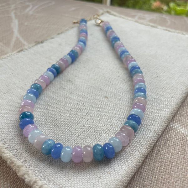 Tutto Passa (this too shall pass)  Gemstone Necklace as
