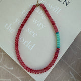 Spicy Sangria Gemstone Necklace