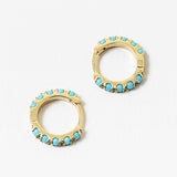 Turquoise Treasure Hoops