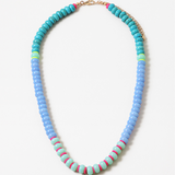 Lip Gloss and Mint Gemstone Necklace