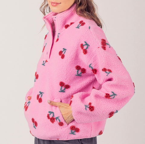 Cherry Fleece Jacket