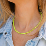 Neon Rising Sun Necklace