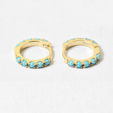Turquoise Treasure Hoops
