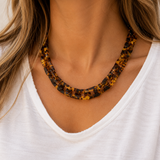 Tortoise Resin Necklace
