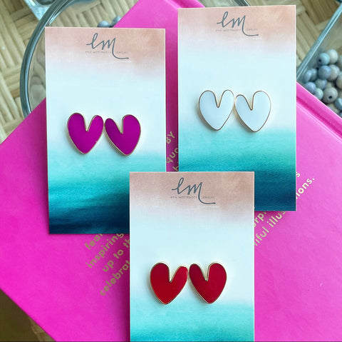 Heart Studs
