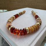 Caramel Amber Resin Necklace