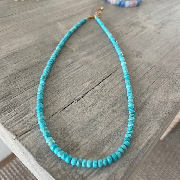 Tiny Bits Turquoise Necklace