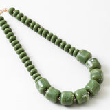 Olive Grove Resin Necklace
