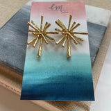 Starburst Gold Studs