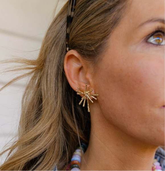 Starburst Gold Studs