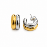 Mixed Metal Hoops