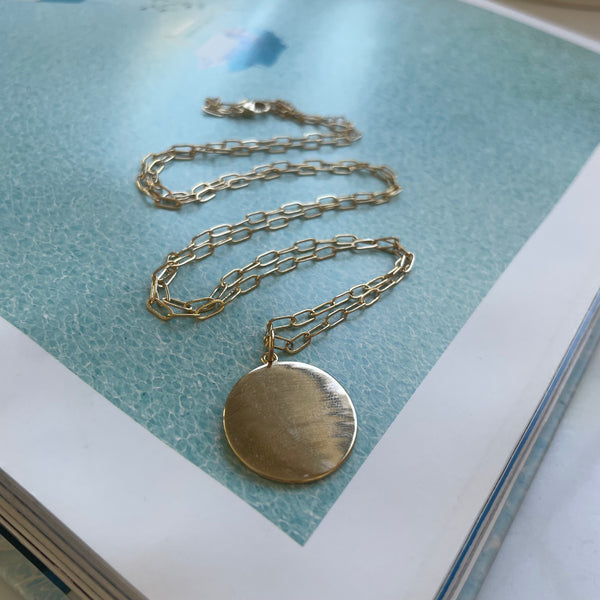 Long Lucky Coin Necklace