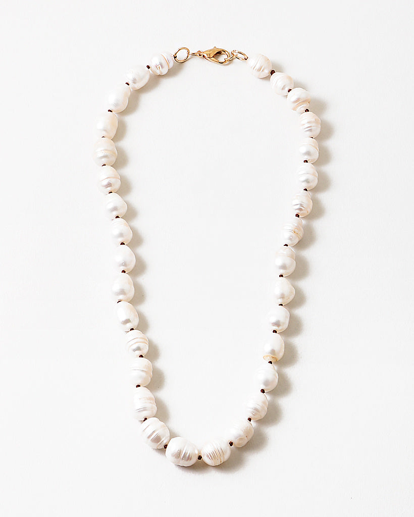 Nourish your Soul Freshwater Pearl Knotted Necklace