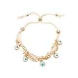Cream Evil Eye Protection Bracelet